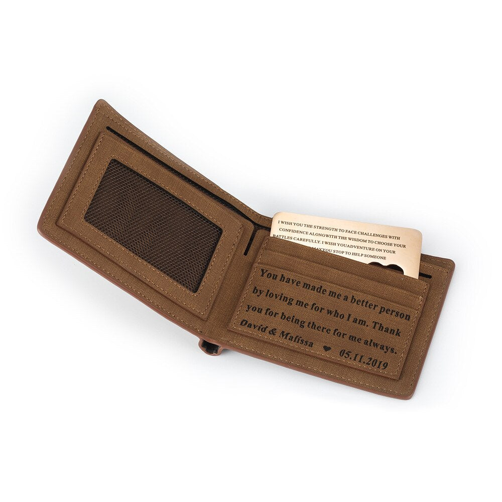 Engraved   Card For Wallet  I love You Mom Mother's Day Gift Stainless Steel  85*54MM