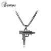 Engraved Hop For Gun Shape Uzi Pendant Fine Quality Necklace Chain Popular Fashion Jewelry for Women Men Best Gifts