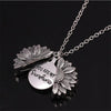 Eres mi sol Flor de collar para las mujeres colgante abierto COLLAR COLGANTE con girasol