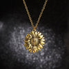 Eres mi sol Flor de collar para las mujeres colgante abierto COLLAR COLGANTE con girasol