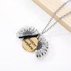 Eres mi sol colgante abierto COLLAR COLGANTE con girasol boho joyas amistad regalos bff collar carta collier