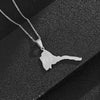 Eritrea Map & Flag Pendant and Thin Necklaces for Women/Girl Silver Color/Gold Stainless steel African Eritrean Party Jewelry