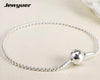 Essence style Bracelets For Women 925 Sterling Silver bangles Fit small hole Essence Charms Beads DIY fine jewelry EYL004