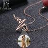 EthShine Custom Projection Photo Necklace Personalized Pet Photo Pendant Projection Chain Women Memorial Christmas Jewelry Gifts