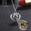 EthShine Custom Projection Photo Necklace Personalized Pet Photo Pendant Projection Chain Women Memorial Christmas Jewelry Gifts