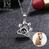 EthShine Custom Projection Photo Necklace Personalized Pet Photo Pendant Projection Chain Women Memorial Christmas Jewelry Gifts