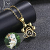 EthShine Custom Projection Photo Necklace Personalized Pet Photo Pendant Projection Chain Women Memorial Christmas Jewelry Gifts