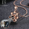 EthShine Custom Projection Photo Necklace Personalized Pet Photo Pendant Projection Chain Women Memorial Christmas Jewelry Gifts