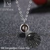 EthShine Custom Projection Photo Necklace Personalized Pet Photo Pendant Projection Chain Women Memorial Christmas Jewelry Gifts