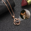 EthShine Custom Projection Photo Necklace Personalized Pet Photo Pendant Projection Chain Women Memorial Christmas Jewelry Gifts