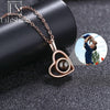 EthShine Custom Projection Photo Necklace Personalized Pet Photo Pendant Projection Chain Women Memorial Christmas Jewelry Gifts