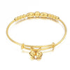 Christmas Gift Small Bangle for Girls/Baby Gold Color Charm Beads Bracelet Small Bell/Heart Jewelry Child Party Gifts B65