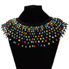 Ethnic African Boho Multicolor Beaded Pendant & Necklaces For Women Statement Collar Necklace Egypt Tribal Jewelry Handmade