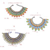 Ethnic Bohemian Big Tribal Statement Bib Full Resin Beads Necklace Female Collar Shoulder Chain Women collares African Jewelry