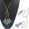 Ethnic Cotton Thread Tassel Necklace Bohemian Round Twist Pendant Beautiful Original Gifts For Women Aesthetic Clothes