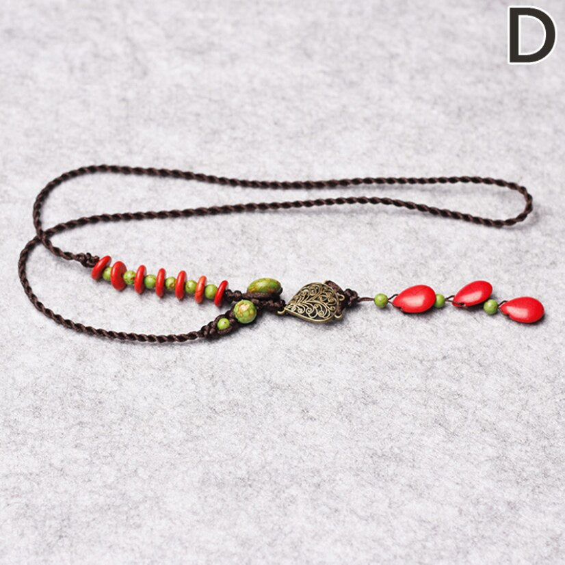 Ethnic Necklace for Women Long Rope Chain Vintage Charm Choker Gothic Sweater Chain Jewelry 2021 Chains On The Neck Female