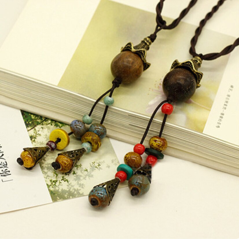 Ethnic Necklace for Women Long Rope Chain Vintage Charm Choker Gothic Sweater Chain Jewelry 2021 Chains On The Neck Female