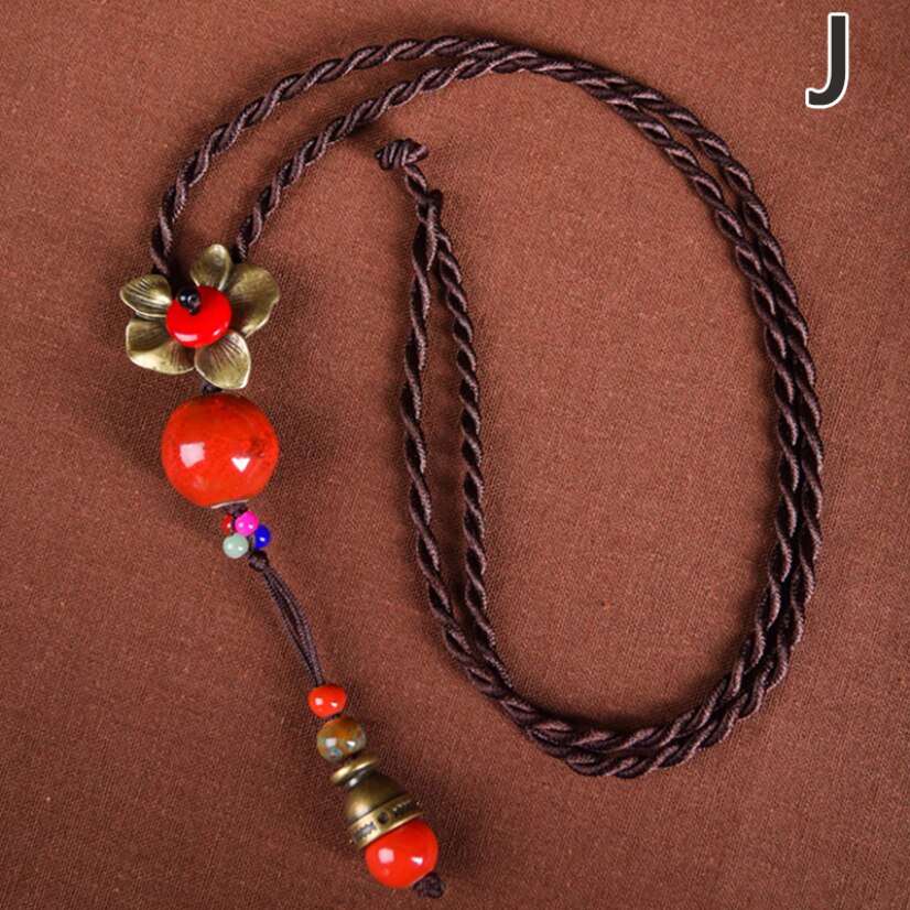 Ethnic Necklace for Women Long Rope Chain Vintage Charm Choker Gothic Sweater Chain Jewelry 2021 Chains On The Neck Female