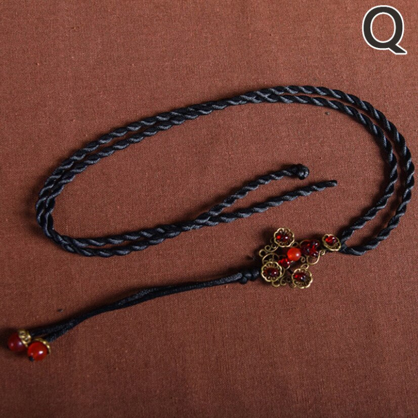 Ethnic Necklace for Women Long Rope Chain Vintage Charm Choker Gothic Sweater Chain Jewelry 2021 Chains On The Neck Female