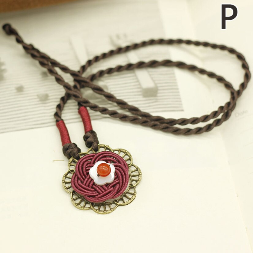 Ethnic Necklace for Women Long Rope Chain Vintage Charm Choker Gothic Sweater Chain Jewelry 2021 Chains On The Neck Female