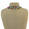 Ethnic Pom Pom Ball Necklaces for Women Bohemian Multicolors Statement Choker Necklace African Indian Tribal Party Jewelry Gift