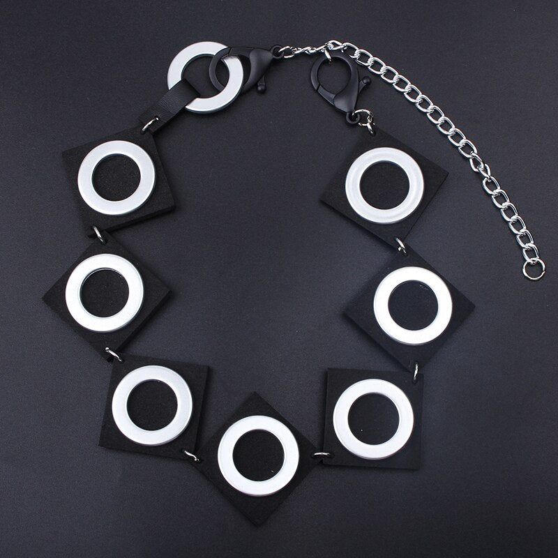 Ethnic Red Black Color Wood Beads Necklace Charm Collar Choker Emo Necklace For Women Hip Hop Handmade Trendy Choker Jewelry