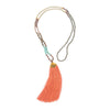 Ethnic Style Beaded Long Necklace Women Charm Mala Jewelry Yoga Tassel Pendant Clothes Accessories