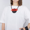 Ethnic Women Neck Chain Handmade Big Round Pendant Large Necklace 2021 Trend Minimalist Jewelry Body Accessories Red Necklace