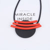 Ethnic Women Neck Chain Handmade Big Round Pendant Large Necklace 2021 Trend Minimalist Jewelry Body Accessories Red Necklace
