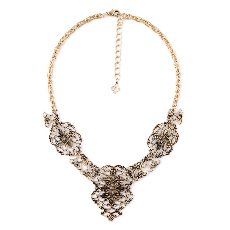 Euro-American Style Women Statement Long Necklace Sweater chain Long Chain Vintage Big Resin Gem Charm Handmade Accessories