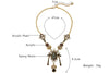 Euro-American Style Women Statement Long Necklace Sweater chain Long Chain Vintage Big Resin Gem Charm Handmade Accessories