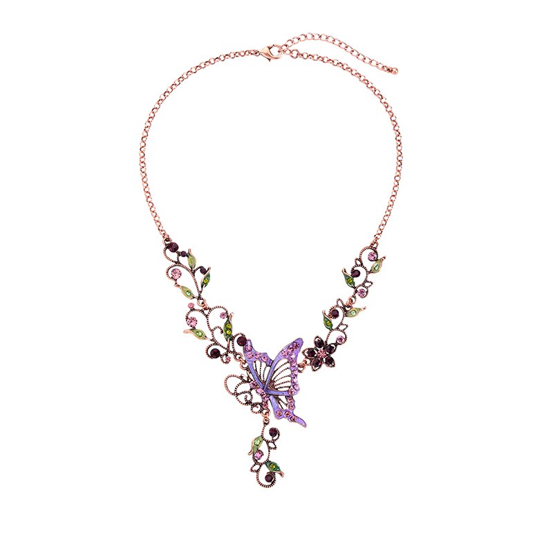 Euro-American Style Women Statement Long Necklace Sweater chain Long Chain Vintage Big Resin Gem Charm Handmade Accessories