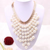Europe & America Exaggerated Pearl Necklace AliExpress Source Fake Collar Short Necklace