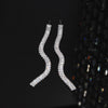 Europe America Jewelry  Full Square Zircon Earrings Necklace Bracelet Elegant Women Wedding Party Accessories