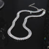 Europe America Jewelry  Full Square Zircon Earrings Necklace Bracelet Elegant Women Wedding Party Accessories