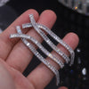 Europe America Selling Jewelry  Full Square Zircon Cross Long Earrings Elegant Women Wedding Party Accessories