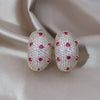 Europe America jewelry 18K gold plating  C-shaped zircon earrings elegant women's wedding party accessories
