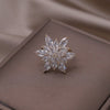 Europe Selling Jewelry  Zircon Snowflake Flower Ring Elegant Women's Opening Adjustable Cocktail Accessories
