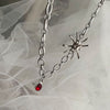 Europe and America Trendy Necklace For Women Spider Pendant Gothic Black Gold Tone Clavicle Chain Female Personality Jewelry