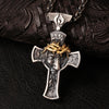 Europe and the United States Explosive Alloy Jesus Cross Men's Christian Pendant Retro Metal Necklace Jewelry
