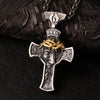 Europe and the United States Explosive Alloy Jesus Cross Men's Christian Pendant Retro Metal Necklace Jewelry