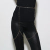 Europe and the United States sexy waist chain chain leg chain shiny water drill claw chain body chain waist ornaments