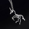 European And American Jewelry Bone Unicorn Clavicle Chain Sweater Necklace
