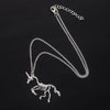 European And American Jewelry Bone Unicorn Clavicle Chain Sweater Necklace