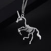European And American Jewelry Bone Unicorn Clavicle Chain Sweater Necklace