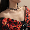 European And American Punk Hip-hop Style Single Layer Tassel Clavicle Chain Women Personality Retro Rivet Chain Necklace Jewelry