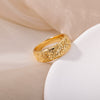European Classic Geometric Rings for Women Men Stainless Steel Gold Color Finger Ring Wedding Aesthetic Jewerly anillos