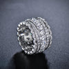 European Crystal from Swarovski Simple Exquisite lace hollow silver lace index finger rings fashion jewelry