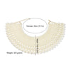 European  Wide Layered Pearl Necklace Chokers Collar Women Wedding Party Gown Necklace Wraps Shawl Pearl Knitting Jewelry