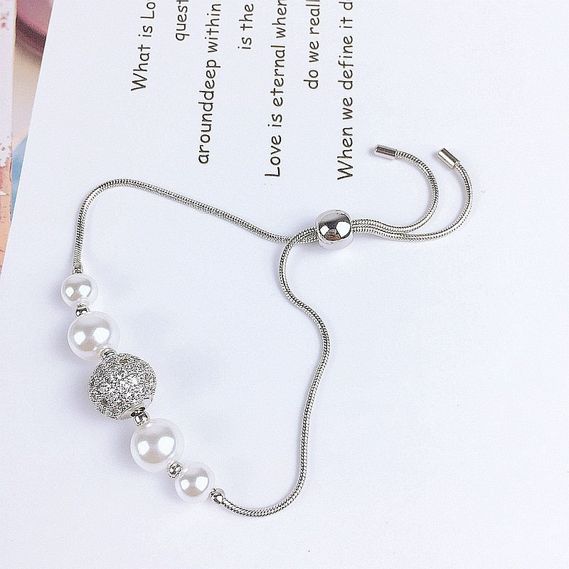 European New Fashion Pearl Bracelet for Women Jewelry Italian Wedding Anniversary Exquisite Gift Jewelry Accessories